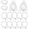 UNICRAFTALE 60 bracciali a forma di croce, per donne, con medaglione di cristo, con sacchetto a rete, regalo per battesimo, matrimonio, regalo cristiano, 5,5 cm