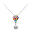 Disney UP Casa a Palloncino Collana con Ciondolo Placcato Argento