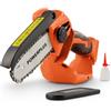 Powerplus POWDPG7572-20V, motosega a batteria Dual Power, senza batteria e caricabatterie, piccola sega elettrica con spada da 100 mm per funzionamento con una sola mano, attrezzi da giardino per un