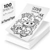Ledebouk 100 Fogli A4 Carta Termica, pieghevole, asciugatura rapida, 210x297mm