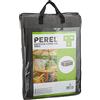 Perel Copertura per tavolo da giardino 185 x 105 x 75 cm, impermeabile e resistente ai raggi UV, protezione robusta per tavoli fino a 180 cm, grigio