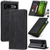 Jasonyu Cover per Google Pixel 8A Flip Custodia in Pelle PU, Cover a Libro Portafoglio, Funzione Supporto, Magnetica, Slot Schede, TPU Bumper Caso Custodia per Pixel 8A (Nero)
