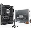 ASUS X870 MAX GAMING WIFI7, Scheda Madre AMD ATX, 12+2+1 Stadi di Alimentazione, Slot DDR5, Tre Slot M.2, PCIe 5.0, WiFi 7 con Q-Antenna, Ethernet Realtek 2,5Gb, HDMI, USB4 con USB-C, Aura Sync