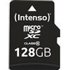Intenso Scheda di memoria microSDXC da 128 GB, Classe 10 (con Adattatore SD)