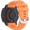 BBZ Cinturino per Smartwatch, Compatibile con Garmin Instinct 2S / 2S Solar, Design Standard, Materiale Silicone Giallo, 22mm x 220mm, Chiusura a Rilascio Rapido, Nero