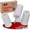 LouMaxx, fermaporta in gomma da avvitare (Bianco, Ø 40 mm x 75 mm)