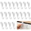 JJYHEHOT 20 pz Gancio per Porta, Gancio per Vestiti, Ganci Bianchi da Appendere, Gancio per Porta e Finestra da Appendere Senza Forare per Porte, Finestre, Porte di Armadio e Porte di Camera da Letto