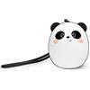 Legami - Auricolari Bluetooth, Tema Panda, Cuffie senza Fili wireless, Connessione automatica iOS e Android, doppio Microfono integrato, Sensore touch, Cavo di Ricarica incluso
