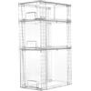Vtopmart Confezione da Cassetti Portaoggetti (3pack alto x 1 + medio x1 + piccolo x 1(12inch))