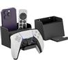 sciuU [Set di 2] Supporto Parete per Controller con Scatola Organizer, Supporto Universale compatibile con PS5 / PS4 / Xbox/Switch Pro Gamepad Cuffie Telecomandi, Organizer 2-in-1, Viti o Adesivo