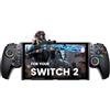 ALEEMTRY Switch controller palmare per switch 2 console, senza fili, Bluetooth, grande impugnatura, controller Switch 2 con effetto RGB Hall, joysticks/batteria da 1000 mAh, turbo/doppia vibrazione