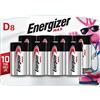 Energizer D Batteries Max Alkaline D Cell Size, 8 Count