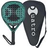Cuatro Padel Stealth Pro 2026, Racchetta da Padel, 18K Carbonio, Forma Diamante, Nucleo EVA Ibrido, per Giocatori Avanzati