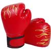 Miayical Guanti da Sparring Junior,Guantoni da Boxe per Bambini per Muay Thai,Taekwondo,Arti Marziali,Guanti da Allenamento per Bambino dai 3 ai 12 Anni,Ottimo Regalo,Regolabile,Rosso