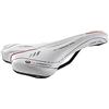 CUCUBA Sella Sellino Montegrappa con Foro Anti-Prostatico per Bici da Corsa Trekking, Cross e MTB in Pelle Sintetica MOD. Maxx Liberty Bianco