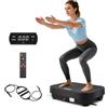 Couleeur Pedana Vibrante Dimagrante,Pedana Vibrante per Circolazione Gambe 120 livelli di Vibrazione e 5 Programmi, Altoparlante Bluetooth Integrato, per Automatico della Velocità