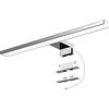 Azhien Lampada da Specchio a LED per Bagno,10W,820LM,40cm,Bianco Neutro,4000K,Montaggio 3 in 1,IP44,230V,400mm,Senza Tremolio,Lampada da Specchio per Armadio da Bagno