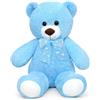 SNOWOLF orsacchiotto peluche Morbido simpatico orso bambola giocattolo animale regalo per i bambini ragazzi ragazze compleanno Natale San Valentino (60m, blu)
