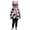 Rubie's Rubies Costume Mantello Super Piccola Muca per bambine e bambini, Mantello con cappuccio da mucca, Ufficiale Rubies per Carnevale, Halloween, Feste, Natale
