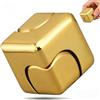 Kuyotine Fidget toy, cubo infinito spinner per adulti, gadget da scrivania per ufficio, giroscopio, per il tempo libero, antistress, giocattolo da tavolo come regalo per adulti ADHD/autismo (oro)