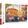 Trefl - Vacanze a Parigi - Puzzle 500 Pezzi - Parco Divertimenti, Cani, Francia, Puzzle Moderno Fai Da Te, Intrattenimento Creativo, Divertimento, Puzzle Classici per Adulti e Bambini dai 10 Anni