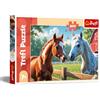 Trefl - Cavalli nella Radura - Puzzle 200 Pezzi - Puzzle Colorato con Animali, per Bambini dai 7 anni