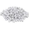 QUARKZMAN 300 Pezzi Dadi Mini, 5mm/0.2 Dadi Acrilici Piccoli A Sei Facce Con Punti Per Giochi Da Tavolo Feste E Attività, Bianco/Nero