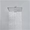 JOHO Soffione Doccia da Parete in Acciaio Inox 304 con Ugelli Antiicalcare (20x20cm quadrato)