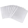 G4GADGET 100 buste perforate in plastica formato A4, 30-35 micron, per cartelle, raccoglitori, portafogli, capacità 10-15 fogli, uso quotidiano