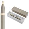 Parker IM Penna a sfera | Collezione Finishing Touch | finitura sabbia | punta media | inchiostro blu | confezione regalo