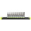 Grip Edge GRIPEDGE Tools | Set di 9 cacciaviti a Stella RPT | Dimensioni T6 - T40 | Attacco 1/4'' | Realizzato in Acciaio S2 | Include Guida in Alluminio Premium |