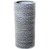 DRW Portaombrelli rotondo in ceramica in grigio scuro 50x25x25 cm