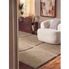 Ted Baker - Moderno tappeto a pelo lungo Jasper - Morbido tappeto per soggiorno, design geometrico, struttura Shaggy 3D, fatto a mano, effetto molto profondo per soggiorno, camera da letto, beige, 80
