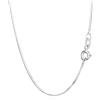 NKlaus catena a serpente in argento 925 taglio diamante 50cm 0,80mm 2,8gr 5954