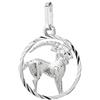 NKlaus Steinbock segno zodiacale argento 925 ciondolo 15mm oroscopo zodiacale 9170
