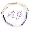 BALIPURA 2MM PICCOLE PERLINE Bracciale Aura Let Go of Fear" Pietre Naturali e Cristalli Curativi - Ametista, Sodalite e Quarzo Ialino - perline d'argento 925 - Fatto a Mano a Bali