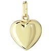 NKlaus 333 catene con ciondoli a cuore in oro giallo lucido 10,5x10mm ragazze 4760