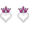 Disney Orecchini Disney Principessa per Donna, misura unica, Acciaio inossidabile