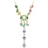 Swarovski Collana a Y Gema, Taglio misto, Multicolore, Placcato color oro