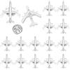 PH PandaHall 16 spille per aereo, spilla per aereo, in lega, spille da volo, con risvolto, per aerei, per zaino, costume da aviazione, festa, 25 x 22 mm, Metallo