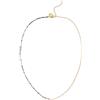 SINGULARU - Collana Eloise 80 cm. Acciaio con Placcatura Oro 18Kt. Catena Lunga con Pietre Naturali Tormalina. Lunghezza 80 cm + 5 cm di Estensione. Gioielli da Donna