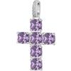 Brosway Charm Donna in Argento e Magic Purple con Simbolo Croce | Collezione Fancy - FMP18