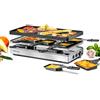 ROMMELSBACHER Pizza Raclette RCP 1800, piastra reversibile (griglia/crepes), funzione pizza, rivestimento antiaderente in ceramica (senza PFAS), ponte di parcheggio, cavo da 2 m, interruttore on/off
