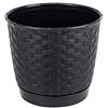 Prosperplast Vaso da fiori 2L Ratolla 165x165x142 mm, Antracite