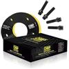 OMP Speed Gioco di 2 Distanziali Doppio Centraggio Spessore: 20mm PCD: 5x112 CB: 57.1 OD: 139 Bulloni x20 M14x1.5 Conici + 14x1.5 Sferici Nero Alluminio - OMPS08652001