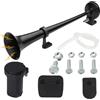GAOUTO Clacson ad aria Horn, clacson per camion 12V, clacson ad aria 12V AirHorn 128db, clacson ad aria compressa AutoHorn per barche, auto, camion, tir, treni, barche, auto, furgoni, motociclette, clacson