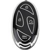 The Lord of the Tools Custodia Protettiva In TPU Per Chiave Intelligente A 7 Pulsanti Compatibile Con Hyundai Compatibile Con Tucson NX4 Nero Argento