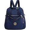 DIRRONA Borsa a Tracolla da Donna Moda Zaino Multitasche Borsa Donna Viaggio Casuale Messaggero Borsa Donna Borsa Scuola Lavoro All'aperto Nylon 4 Modi di Utilizzo Blu