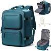 suradar Zaino Ryanair Sottovuoto da Viaggio con Pompa Wizzair Zaino con Sottovuoto Incorporato 40x30x20 Aereo Bagaglio a Mano 40x30x20 Vacuum Backpack Zaini 14 Pollici Porta PC Blu pavone