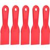 QUARKZMAN 5Pc Spatola Raschietto 2 Larghezza Spatola Plastica Flessibile Attrezzo Per Raschiare Pittura Stuccatura Cartongesso Stucco Parete Graffiatura Rosso